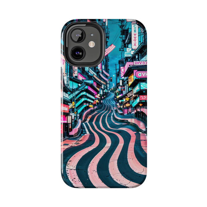 Vibrant Urban Waves - Tough Phone Case - Phone Case - g(0D·IO) - iPhone 13 Mini - -