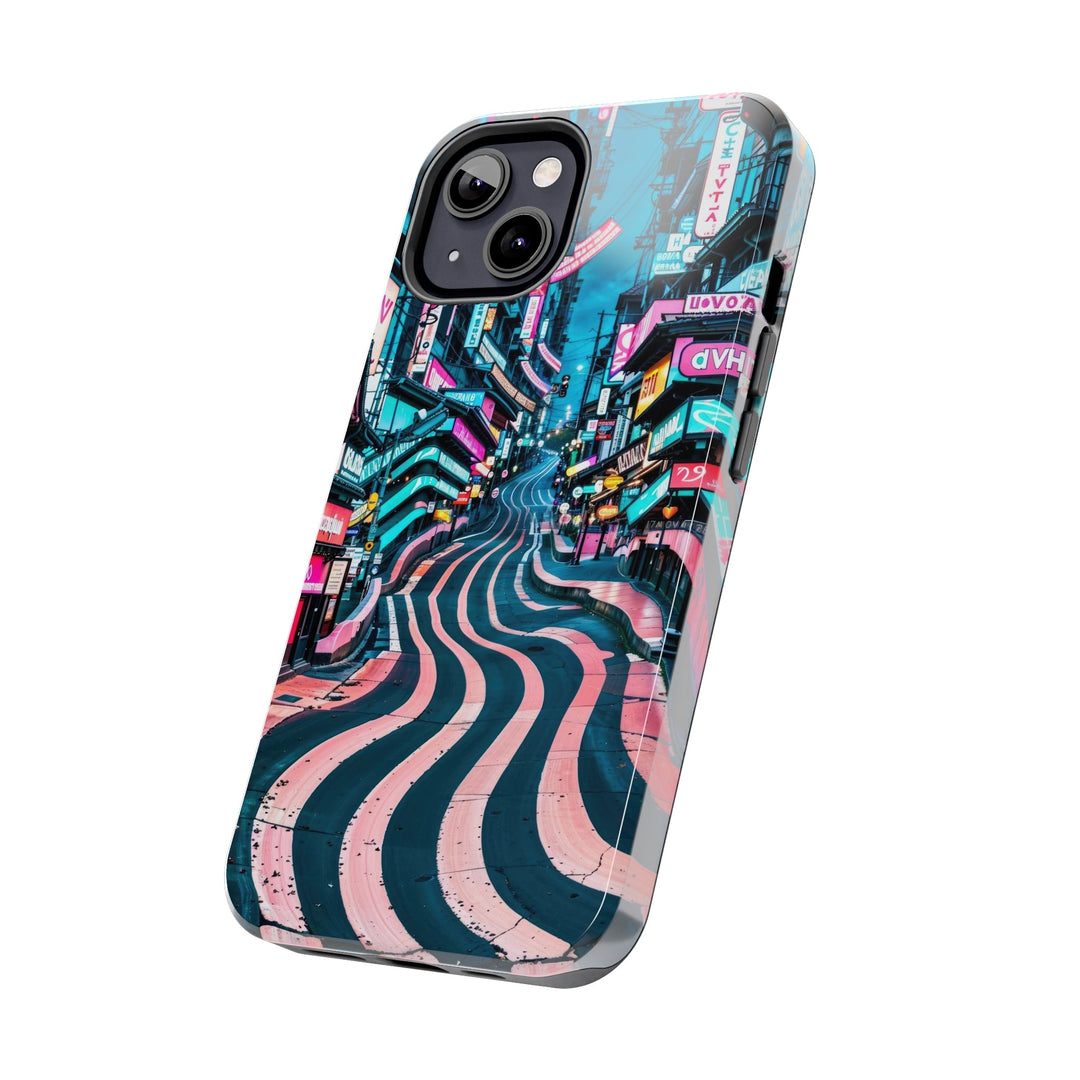 Vibrant Urban Waves - Tough Phone Case - Phone Case - g(0D·IO) - iPhone 13 Mini - -