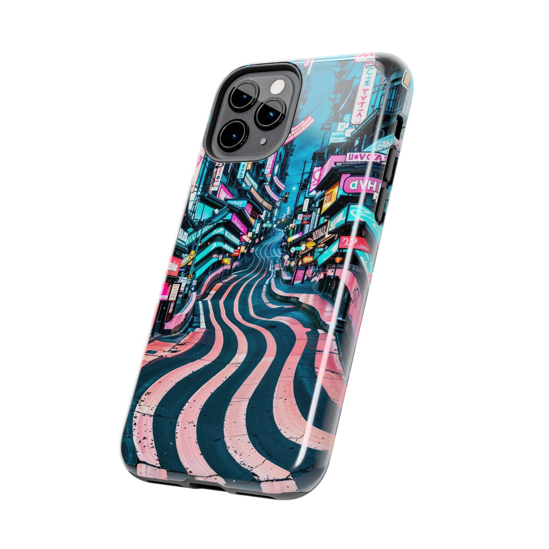 Vibrant Urban Waves - Tough Phone Case - Phone Case - g(0D·IO) - iPhone 13 Mini - -