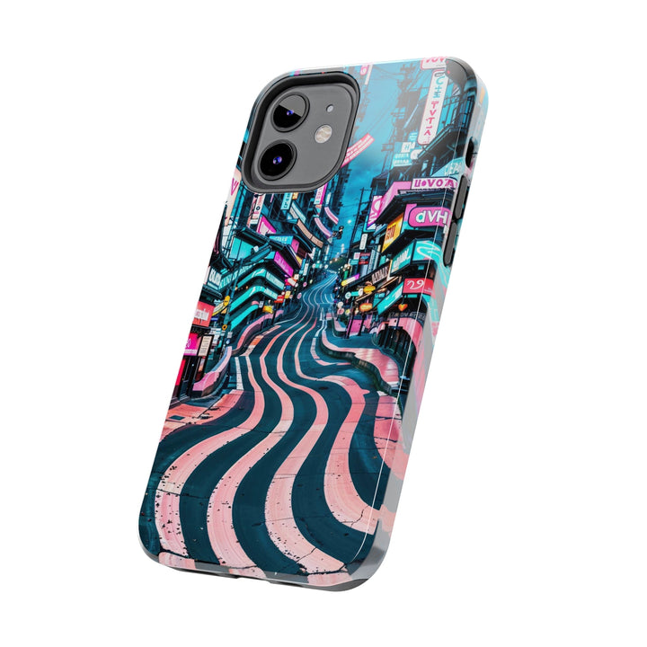 Vibrant Urban Waves - Tough Phone Case - Phone Case - g(0D·IO) - iPhone 13 Mini - -