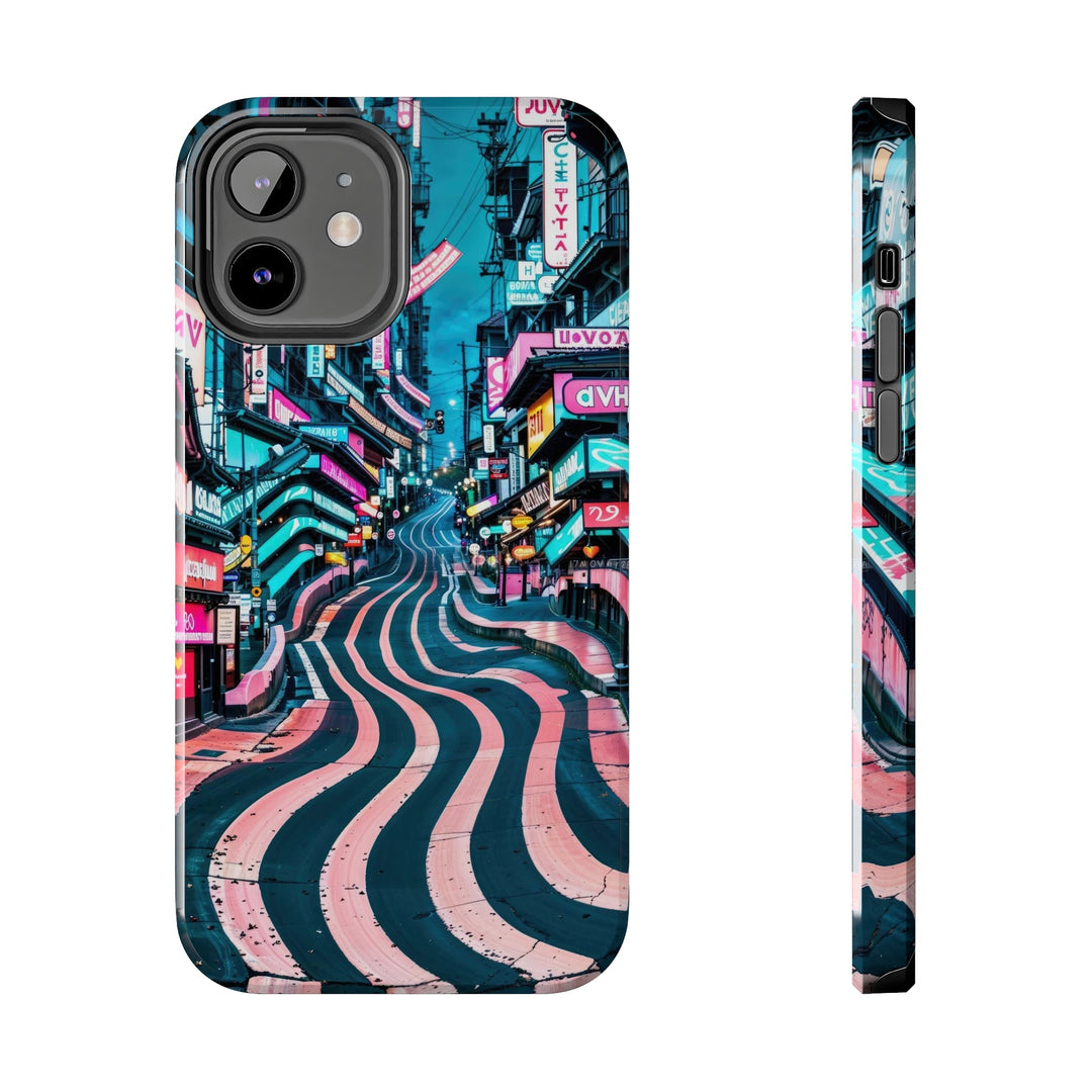 Vibrant Urban Waves - Tough Phone Case - Phone Case - g(0D·IO) - iPhone 12 - -