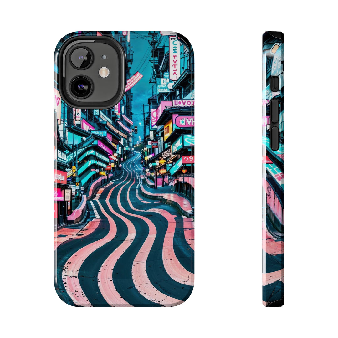 Vibrant Urban Waves - Tough Phone Case - Phone Case - g(0D·IO) - iPhone 12 Mini - -