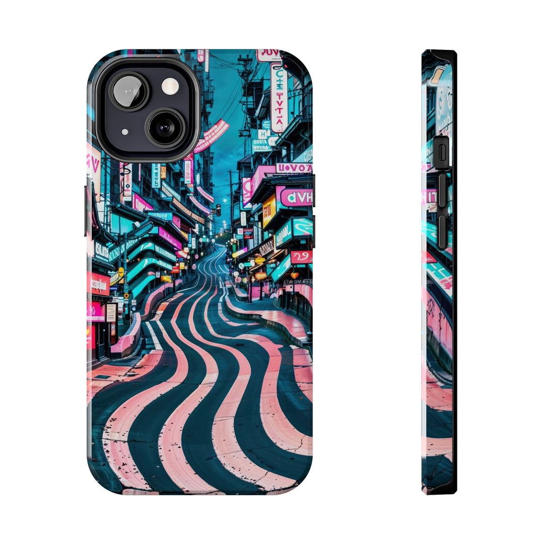 Vibrant Urban Waves - Tough Phone Case - Phone Case - g(0D·IO) - iPhone 13 - -