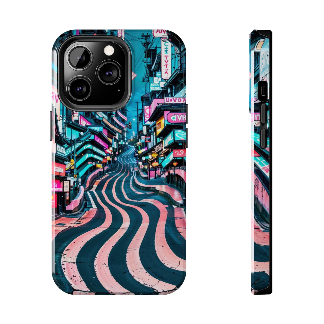 Vibrant Urban Waves - Tough Phone Case - Phone Case - g(0D·IO) - iPhone 13 Pro - -