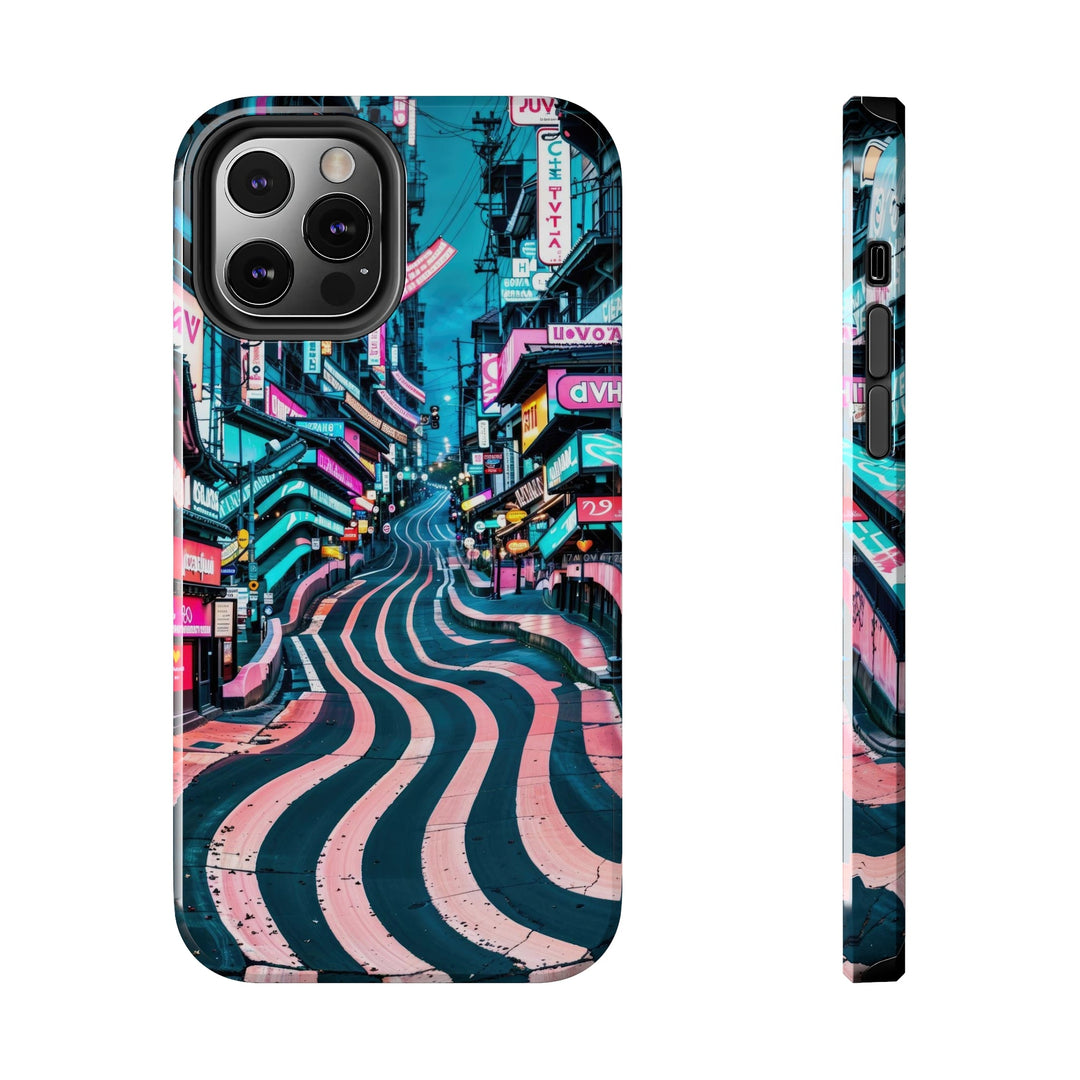 Vibrant Urban Waves - Tough Phone Case - Phone Case - g(0D·IO) - iPhone 12 Pro - -