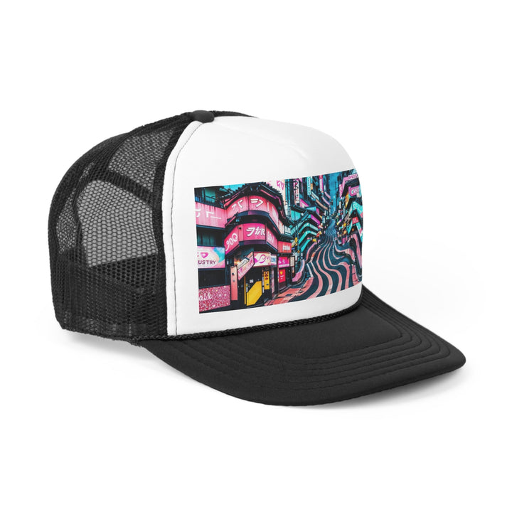 Vibrant Urban Waves - Trucker Hat - Hats - g(0D·IO) - Pink - One size -