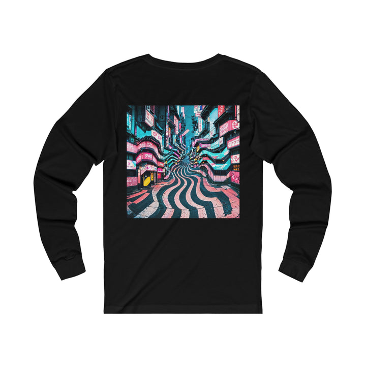 Vibrant Urban Waves - Unisex Jersey Long Sleeve Tee - Long-sleeve - g(0D·IO) - S - Heather Forest -