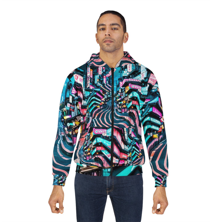 Vibrant Urban Waves - Unisex Zip Hoodie - All Over Prints - g(0D·IO) - XS - -