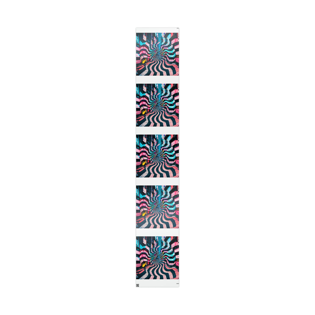 Vibrant Urban Waves - Wrapping Paper - Home Decor - g(0D·IO) - 30" x 180" - Glossy -