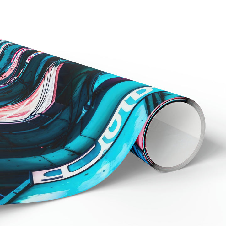 Vibrant Urban Waves - Wrapping Paper - Home Decor - g(0D·IO) - 30" x 180" - Matte -