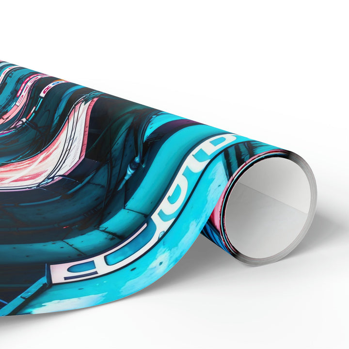Vibrant Urban Waves - Wrapping Paper - Home Decor - g(0D·IO) - 30" x 180" - Matte -