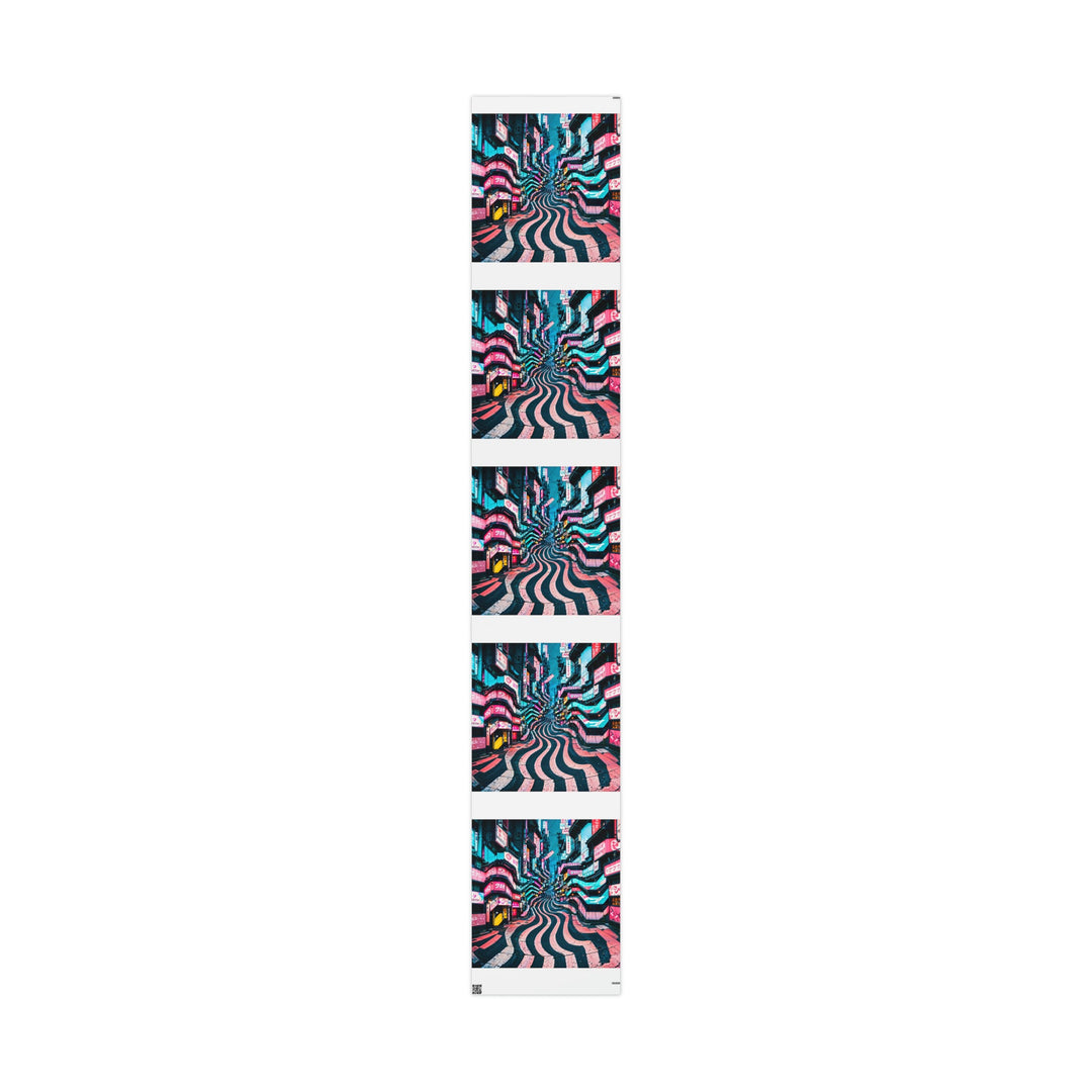 Vibrant Urban Waves - Wrapping Paper - Home Decor - g(0D·IO) - 30" x 180" - Matte -