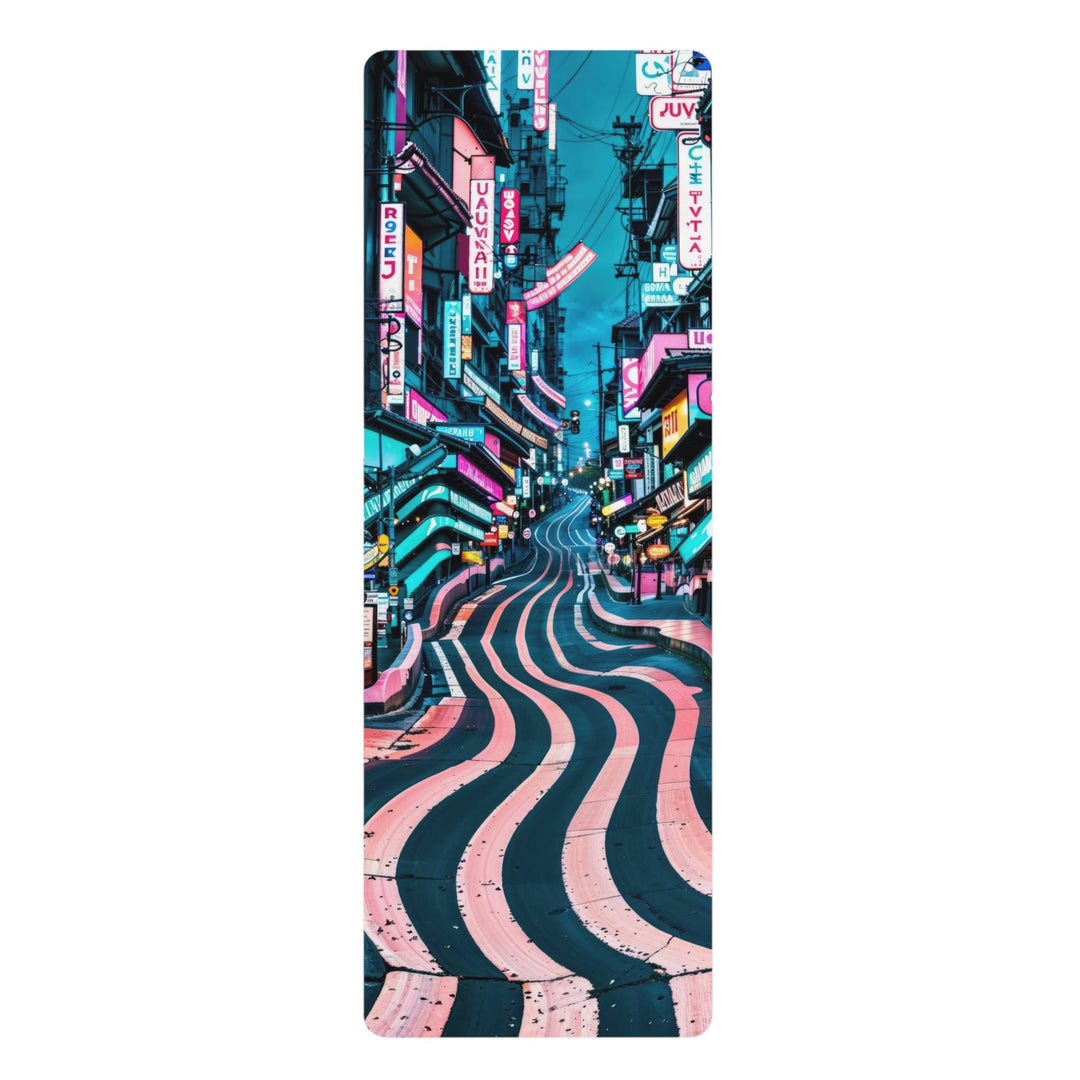 Vibrant Urban Waves - Yoga Mat - Home Decor - g(0D·IO) - 24” x 68” - -