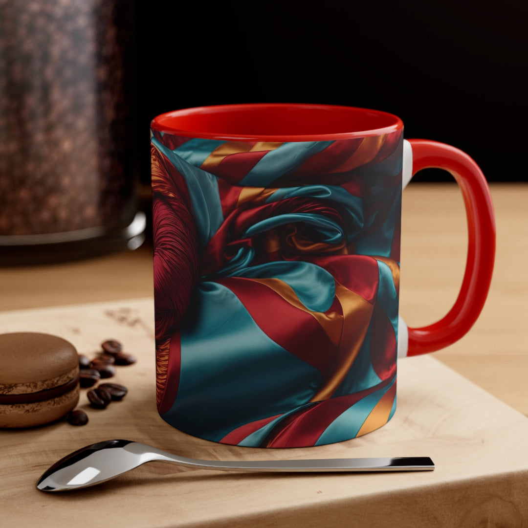 Vivid Silk Swirls - Accent Coffee Mug - Mug - g(0D·IO) - Pink - 11oz -