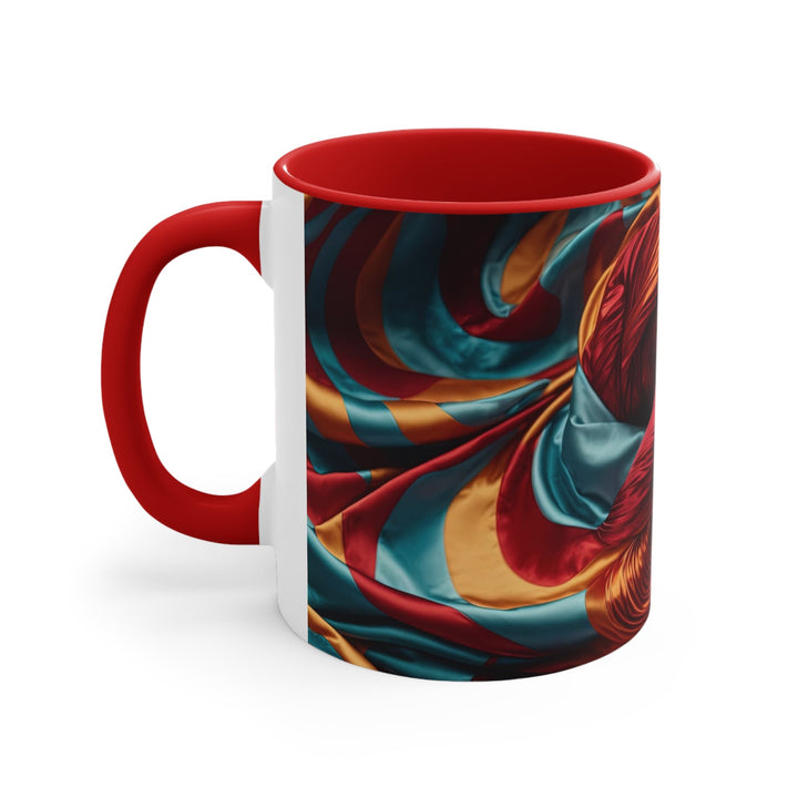 Vivid Silk Swirls - Accent Coffee Mug - Mug - g(0D·IO) - Pink - 11oz -