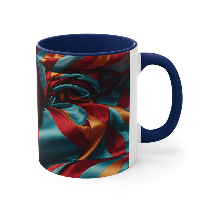 Vivid Silk Swirls - Accent Coffee Mug - Mug - g(0D·IO) - Pink - 11oz -