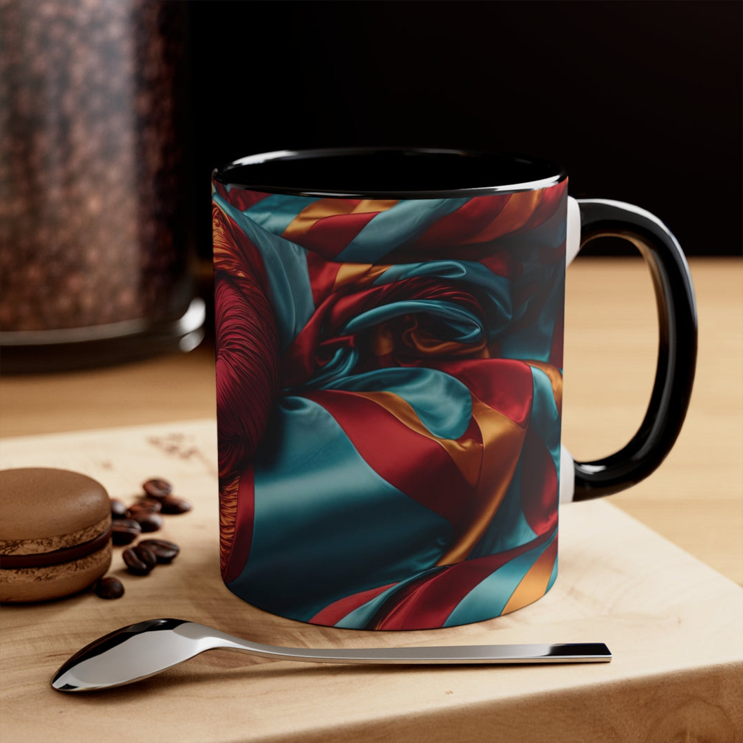 Vivid Silk Swirls - Accent Coffee Mug - Mug - g(0D·IO) - Pink - 11oz -