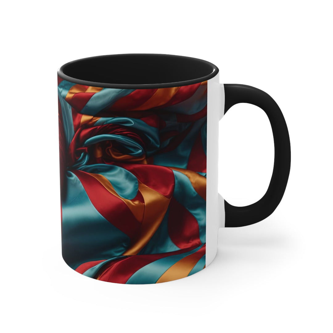 Vivid Silk Swirls - Accent Coffee Mug - Mug - g(0D·IO) - Pink - 11oz -