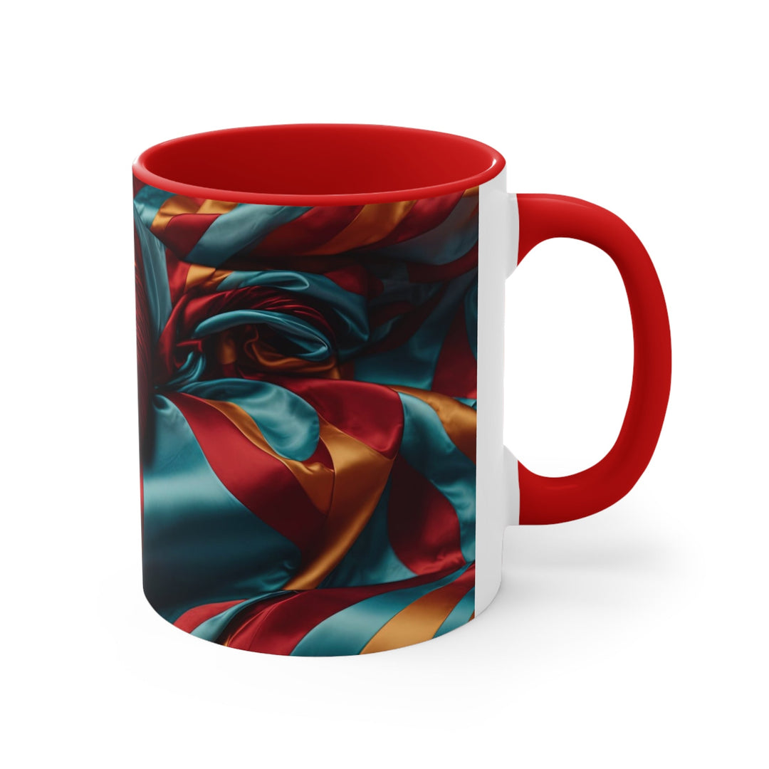 Vivid Silk Swirls - Accent Coffee Mug - Mug - g(0D·IO) - Pink - 11oz -