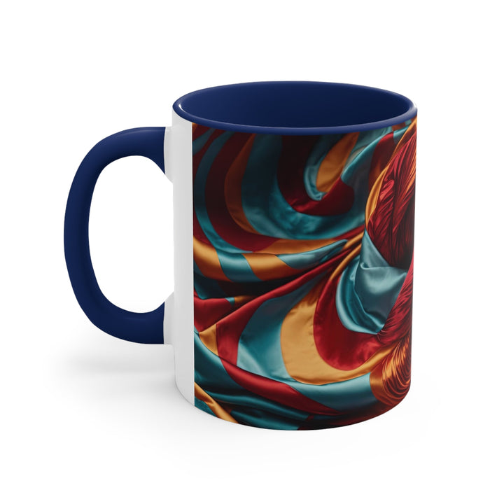 Vivid Silk Swirls - Accent Coffee Mug - Mug - g(0D·IO) - Pink - 11oz -