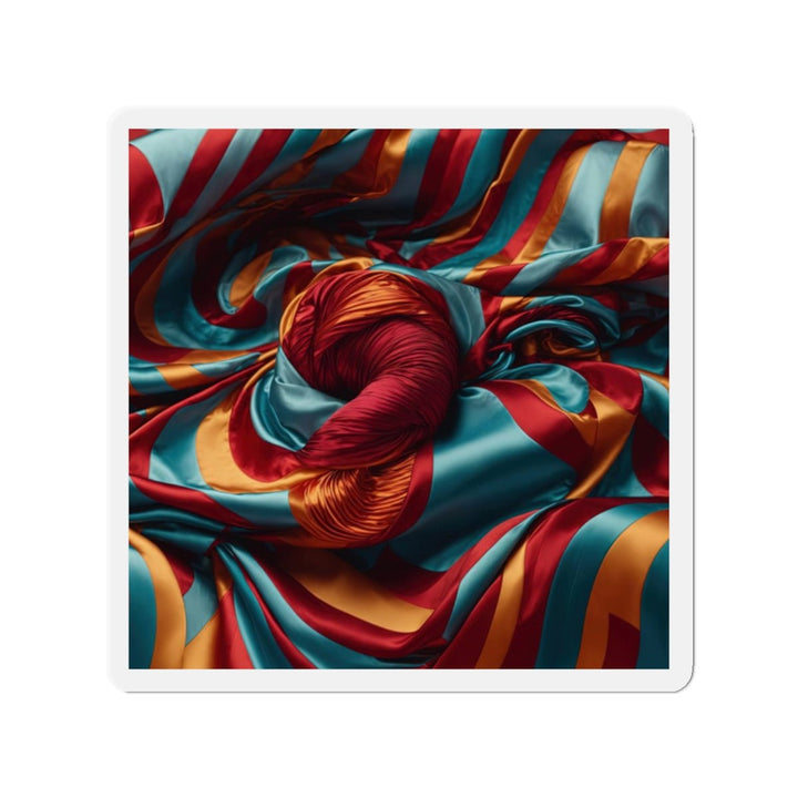 Vivid Silk Swirls - Die-cut Magnet - Home Decor - g(0D·IO) - 2" x 2" - Die-Cut - 1 pc