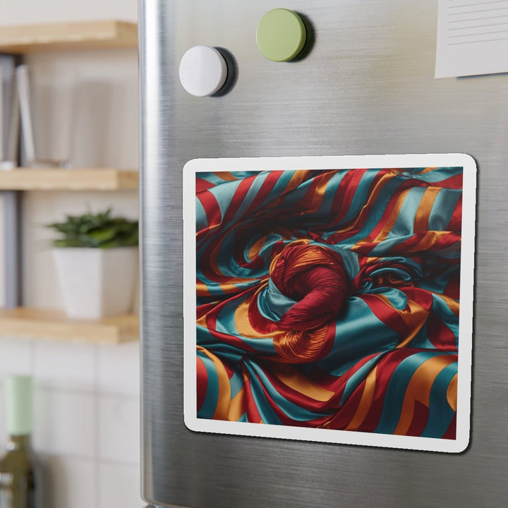 Vivid Silk Swirls - Die-cut Magnet - Home Decor - g(0D·IO) - 6 × 6" - Die-Cut - 1 pc