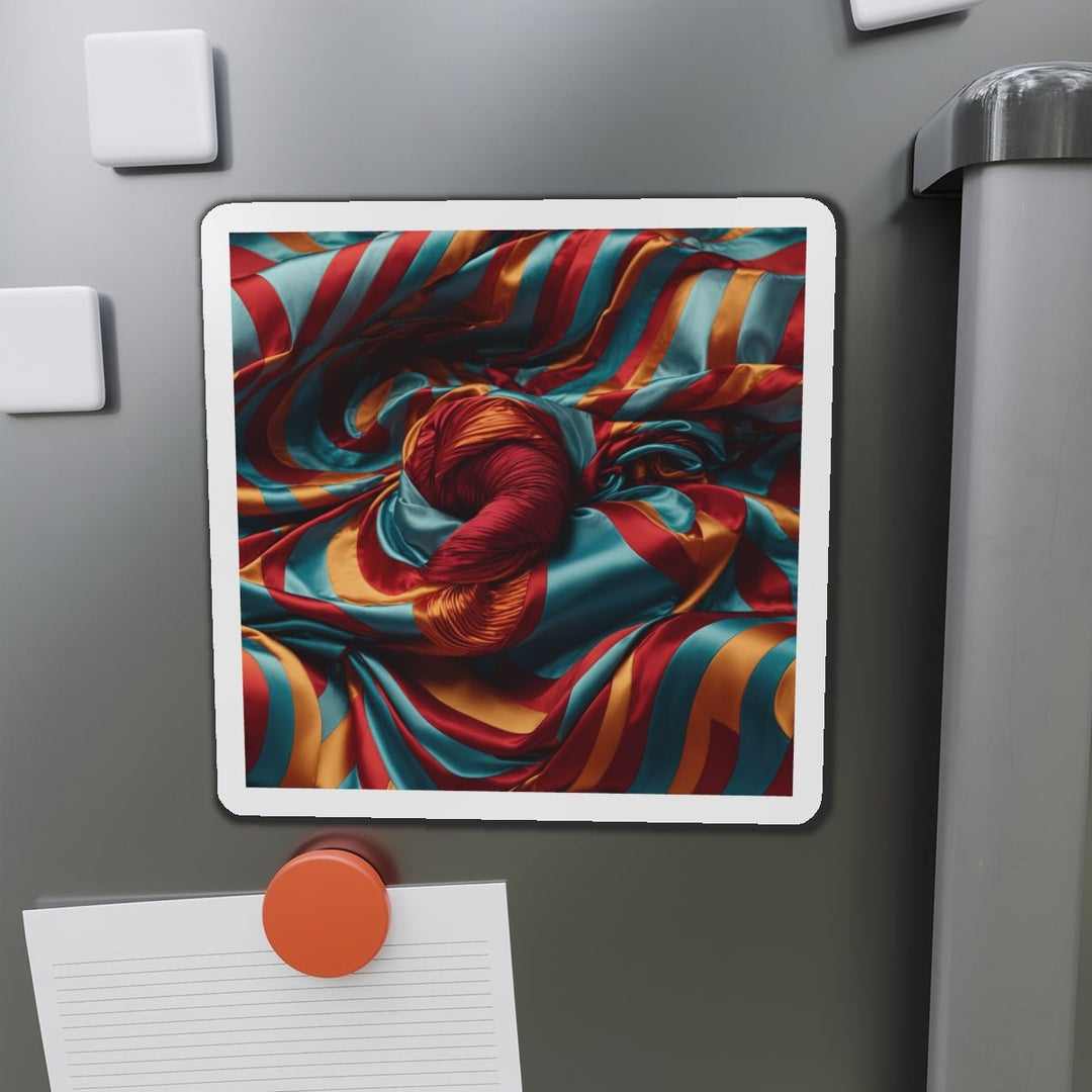 Vivid Silk Swirls - Die-cut Magnet - Home Decor - g(0D·IO) - 6 × 6" - Die-Cut - 1 pc