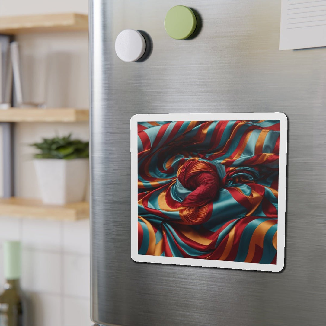 Vivid Silk Swirls - Die-cut Magnet - Home Decor - g(0D·IO) - 6 × 6" - Die-Cut - 1 pc