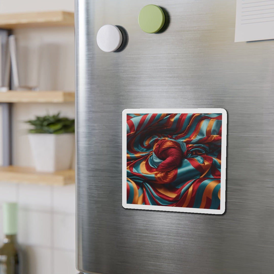 Vivid Silk Swirls - Die-cut Magnet - Home Decor - g(0D·IO) - 6 × 6" - Die-Cut - 1 pc