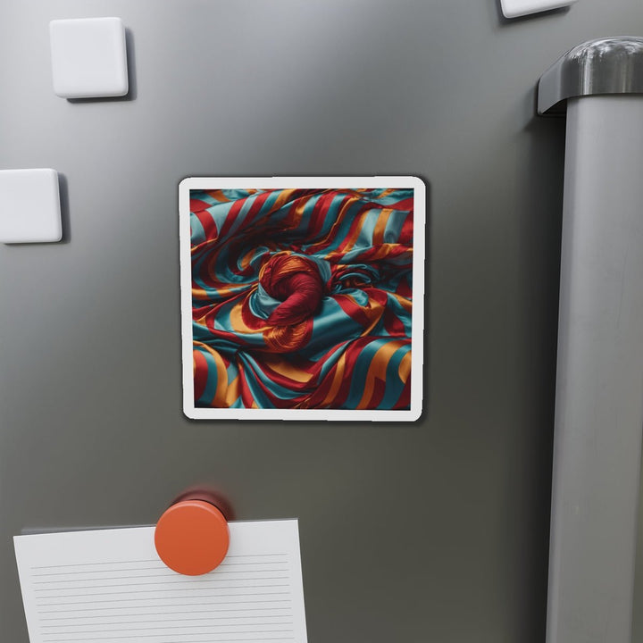 Vivid Silk Swirls - Die-cut Magnet - Home Decor - g(0D·IO) - 6 × 6" - Die-Cut - 1 pc