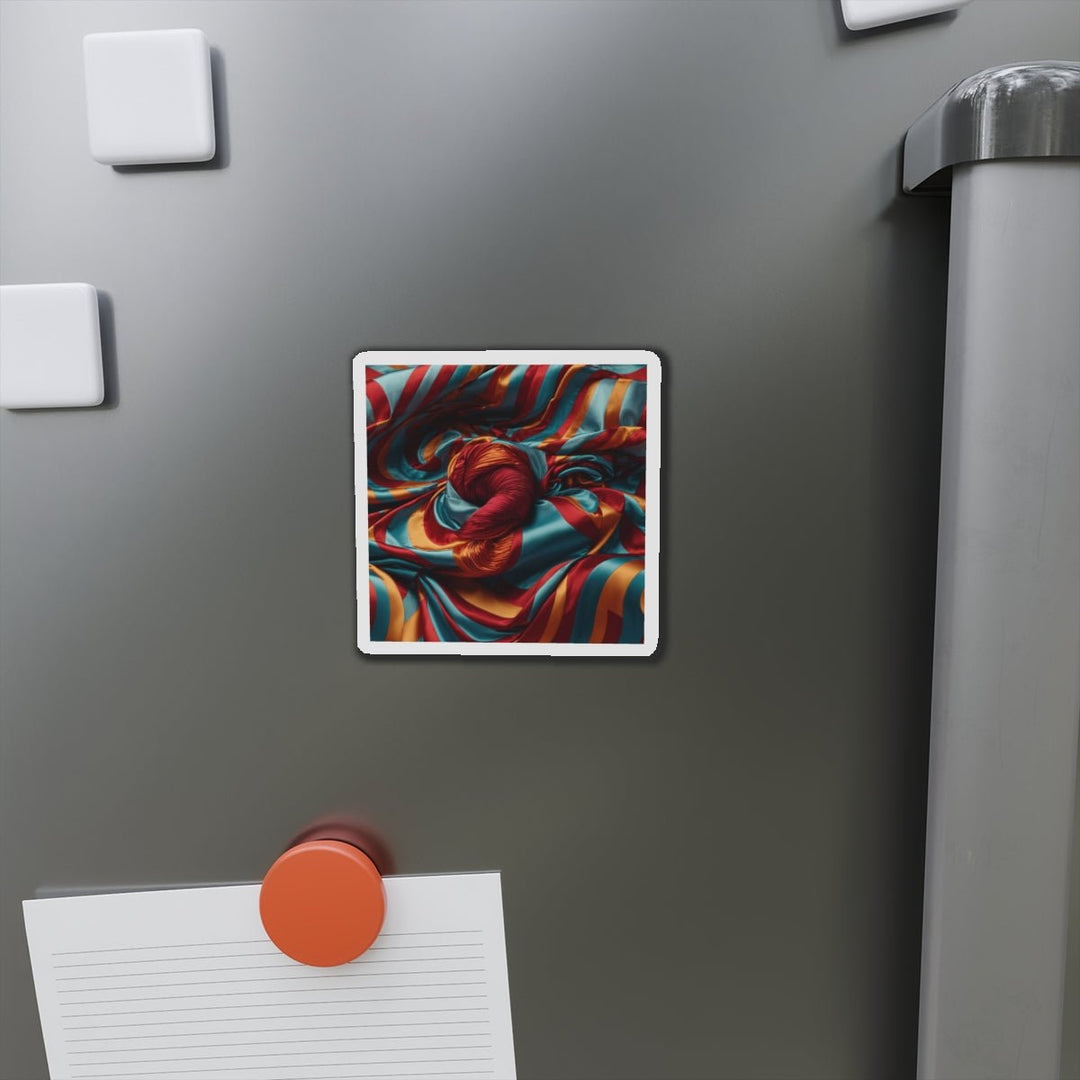 Vivid Silk Swirls - Die-cut Magnet - Home Decor - g(0D·IO) - 6 × 6" - Die-Cut - 1 pc