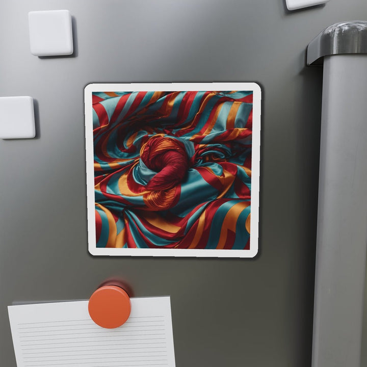 Vivid Silk Swirls - Die-cut Magnet - Home Decor - g(0D·IO) - 6 × 6" - Die-Cut - 1 pc