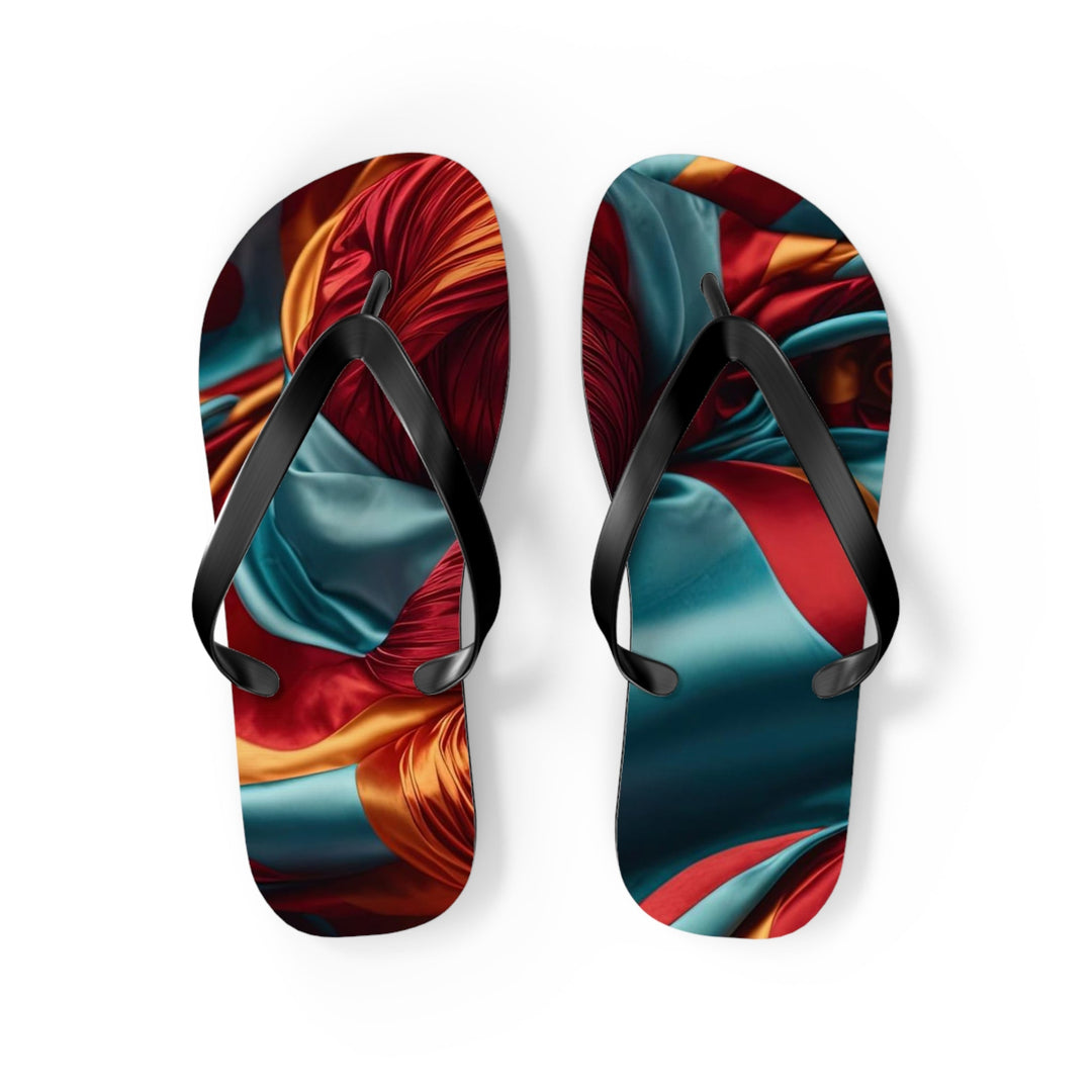 Vivid Silk Swirls - Flip Flops - Shoes - g(0D·IO) - M - Black sole -