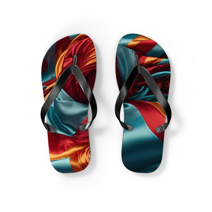 Vivid Silk Swirls - Flip Flops - Shoes - g(0D·IO) - S - Black sole -