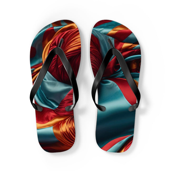 Vivid Silk Swirls - Flip Flops - Shoes - g(0D·IO) - L - Black sole -