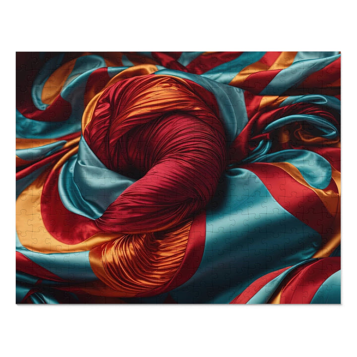 Vivid Silk Swirls - Jigsaw Puzzle (100, 252, 500, 1000 pieces) - Puzzle - g(0D·IO) - 14" × 11" (252 pcs) - -