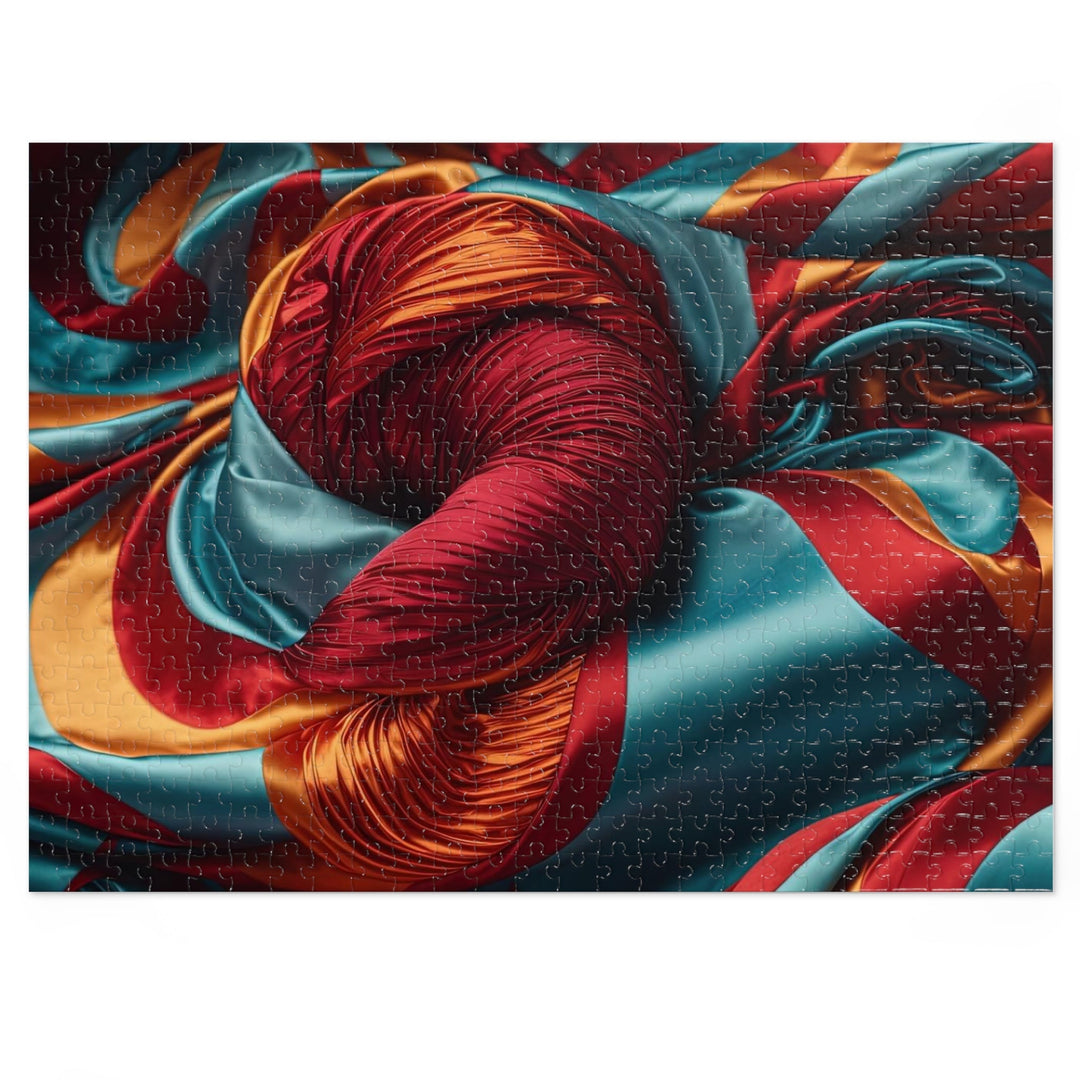 Vivid Silk Swirls - Jigsaw Puzzle (100, 252, 500, 1000 pieces) - Puzzle - g(0D·IO) - 20.5" × 15" (500 pcs) - -