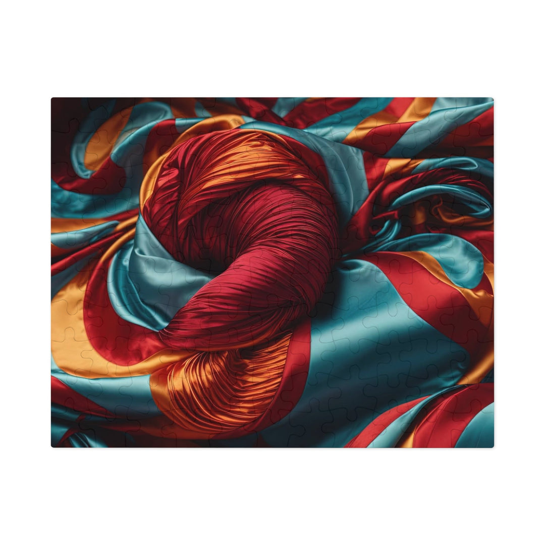 Vivid Silk Swirls - Jigsaw Puzzle (100, 252, 500, 1000 pieces) - Puzzle - g(0D·IO) - 9.6" × 8" (110 pcs) - -