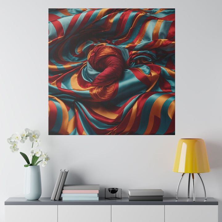 Vivid Silk Swirls - Matte Canvas - Canvas - g(0D·IO) - 32" x 32" (Square) - 0.75'' -