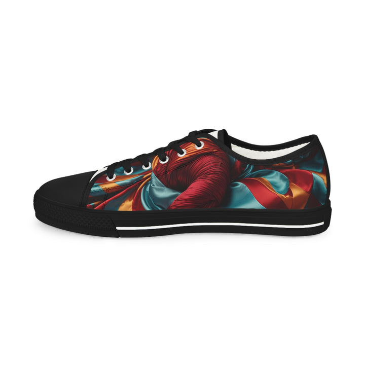 Vivid Silk Swirls - Men's Lowtop Sneakers - Shoes - g(0D·IO) - US 5 - Black sole -