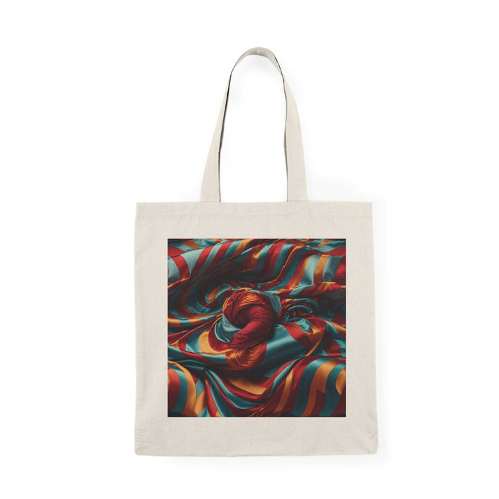 Vivid Silk Swirls - Natural Tote Bag - Bags - g(0D·IO) - 15" x 16" - Natural -