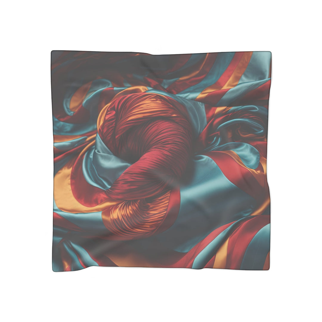 Vivid Silk Swirls - Poly Scarf - Accessories - g(0D·IO) - Poly voile - 25" × 25" -