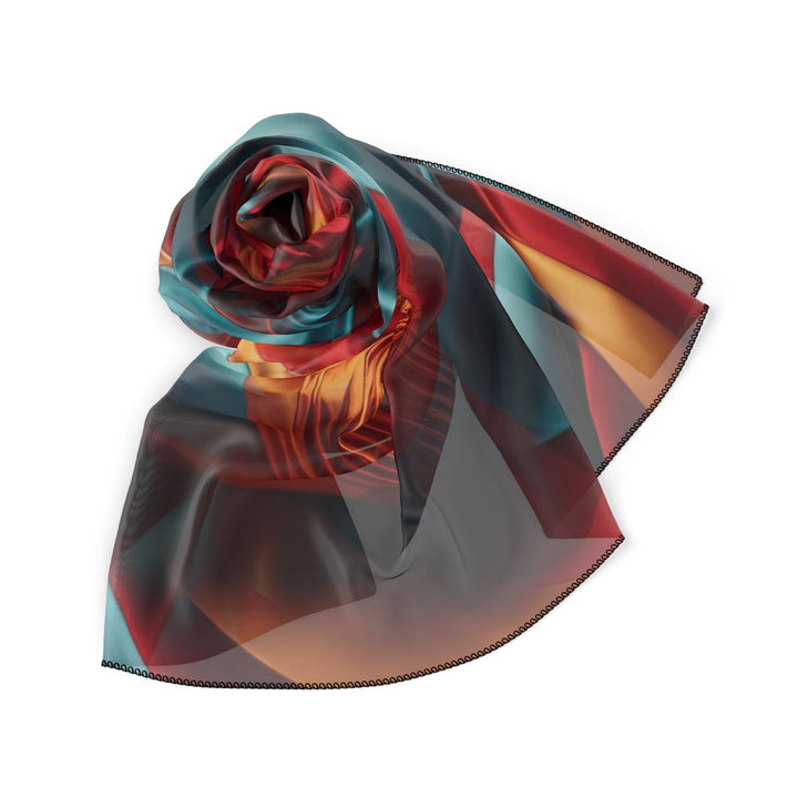 Vivid Silk Swirls - Poly Scarf - Accessories - g(0D·IO) - Poly chiffon - 50" × 50" -