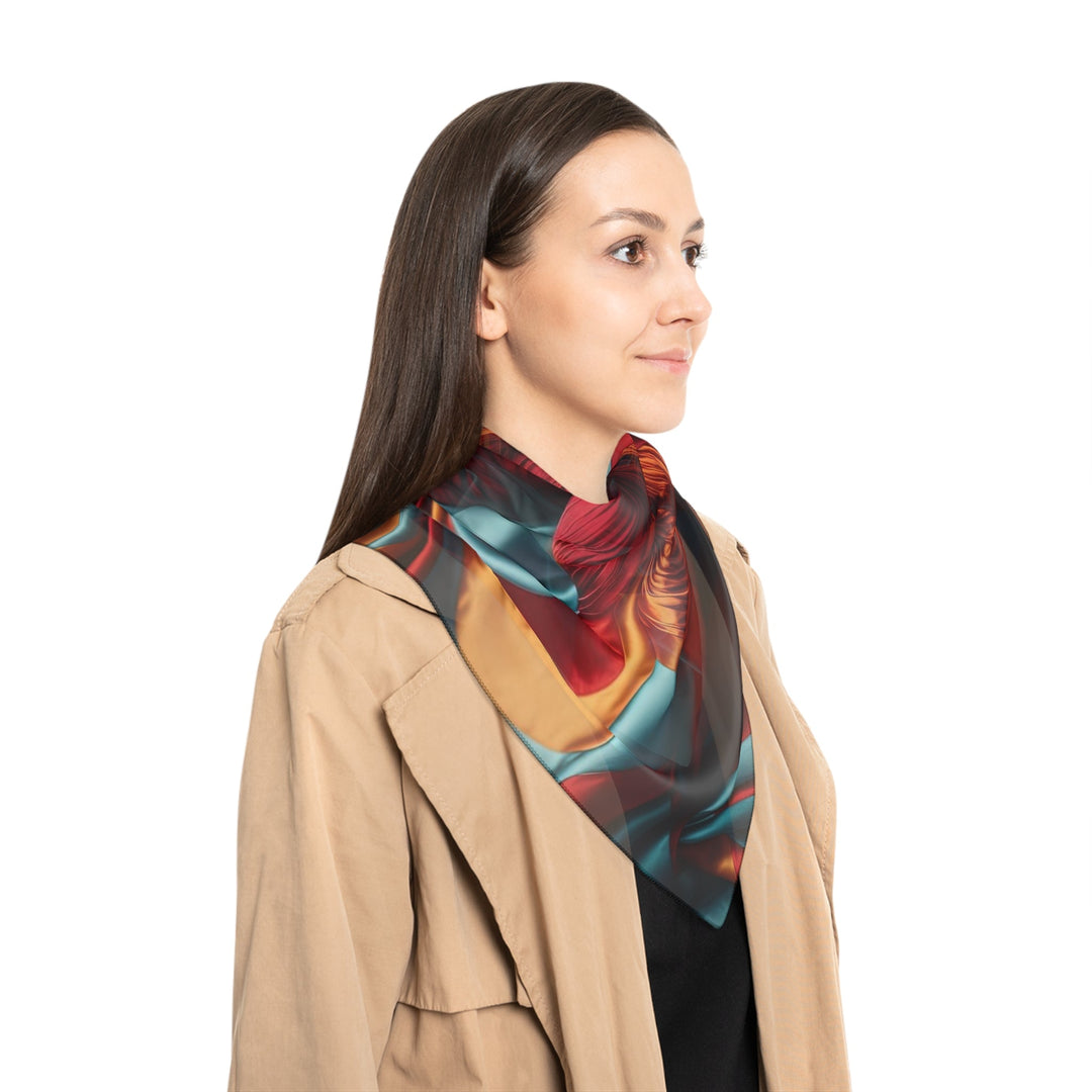 Vivid Silk Swirls - Poly Scarf - Accessories - g(0D·IO) - Poly chiffon - 50" × 50" -