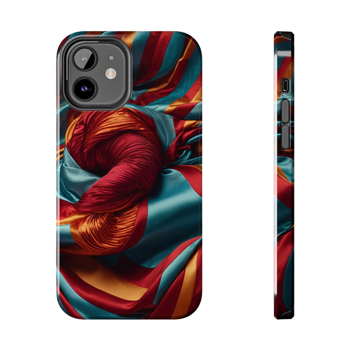 Vivid Silk Swirls - Tough Phone Case - Phone Case - g(0D·IO) - iPhone 12 - -