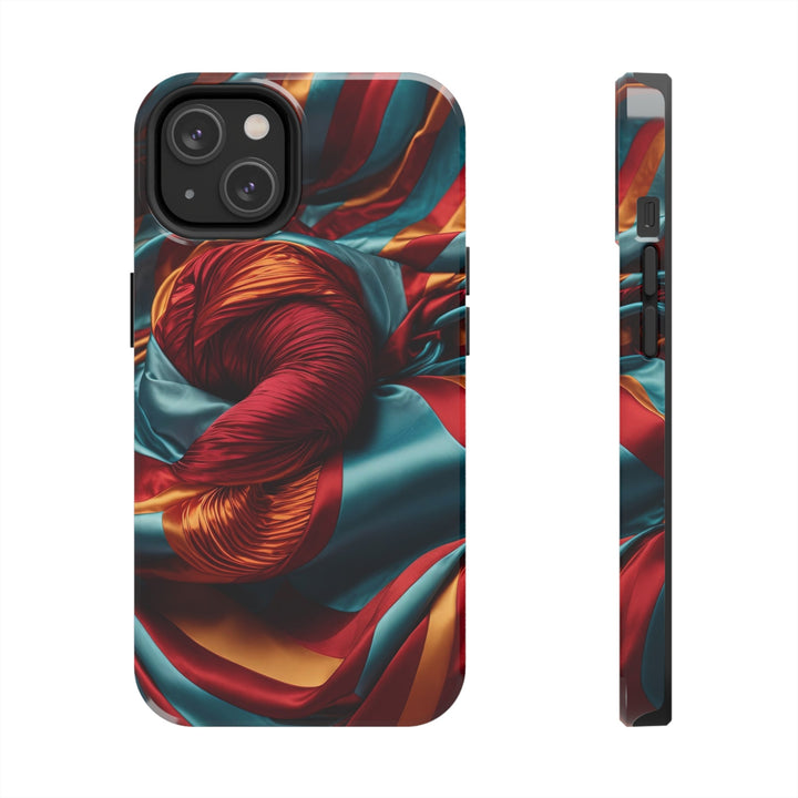 Vivid Silk Swirls - Tough Phone Case - Phone Case - g(0D·IO) - iPhone 14 - -