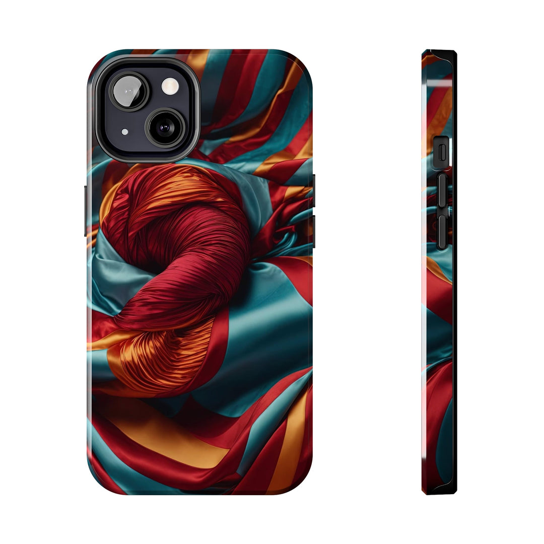 Vivid Silk Swirls - Tough Phone Case - Phone Case - g(0D·IO) - iPhone 13 - -