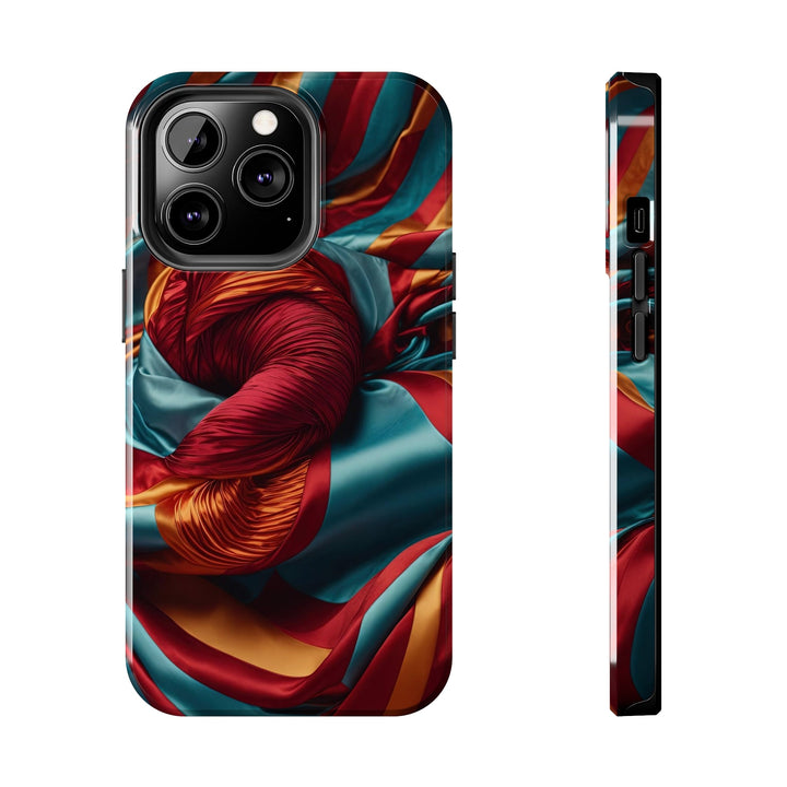 Vivid Silk Swirls - Tough Phone Case - Phone Case - g(0D·IO) - iPhone 13 Pro - -