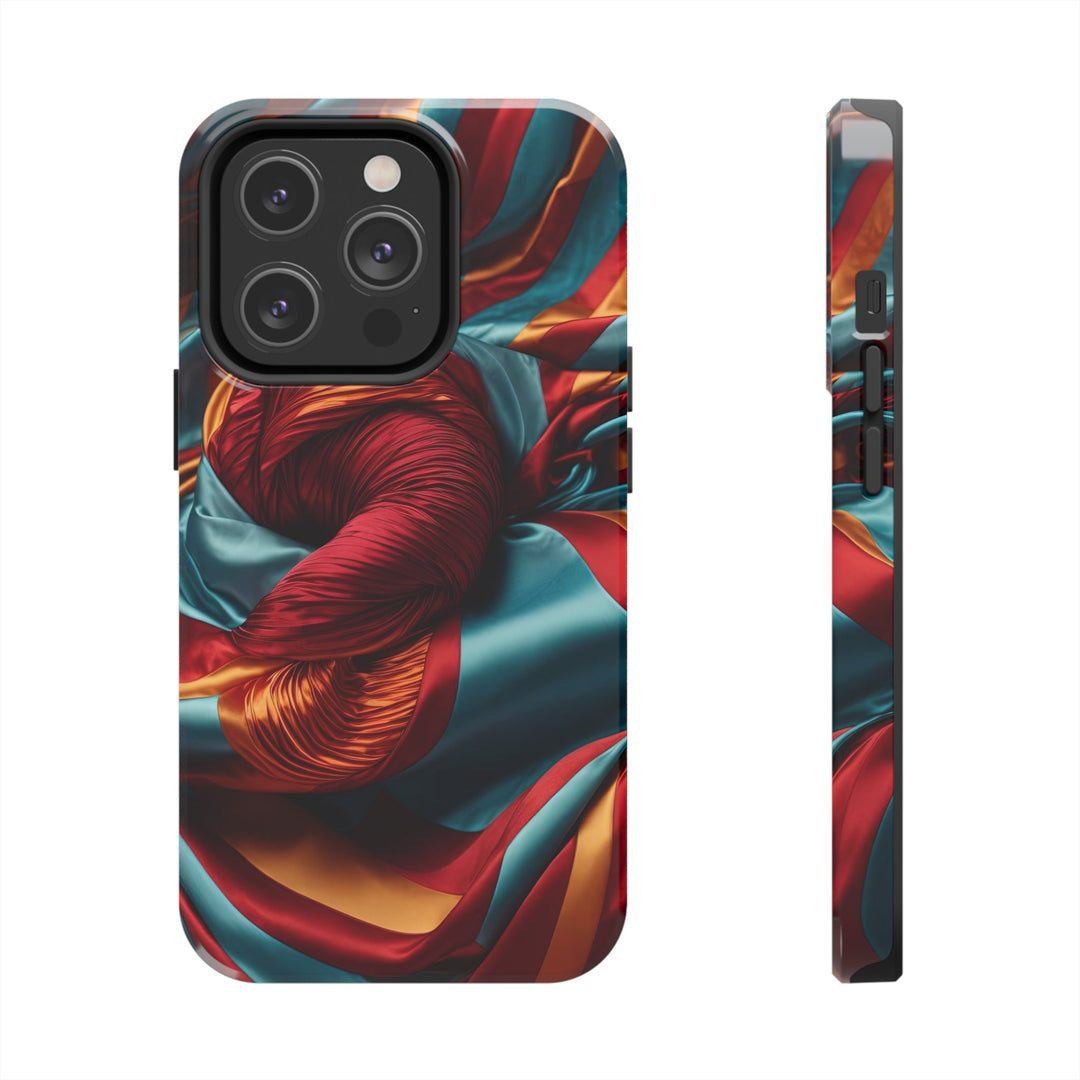 Vivid Silk Swirls - Tough Phone Case - Phone Case - g(0D·IO) - iPhone 14 Pro - -