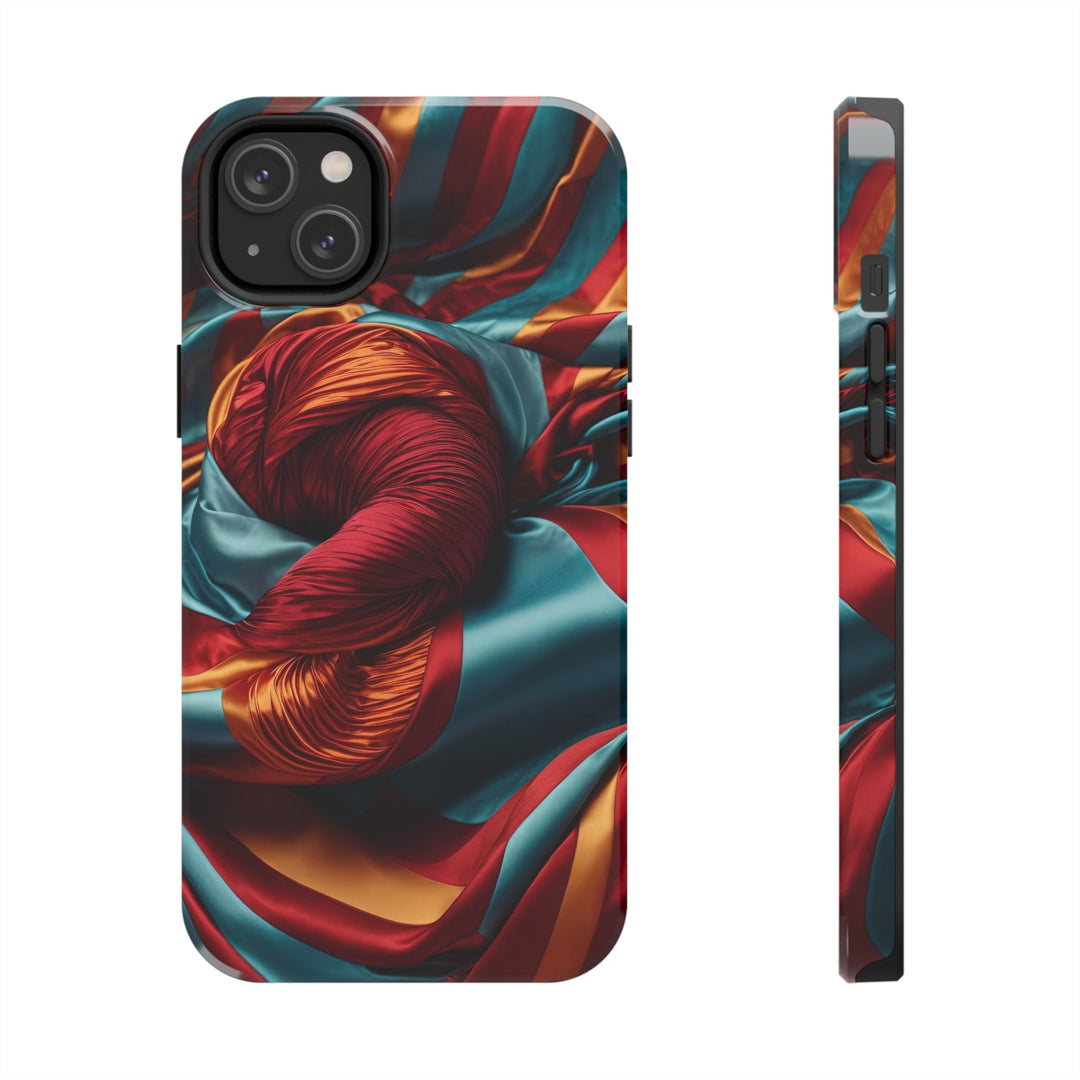 Vivid Silk Swirls - Tough Phone Case - Phone Case - g(0D·IO) - iPhone 14 Plus - -